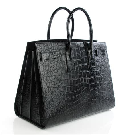 Saint Laurent Sac De Jour Large In Crocodile